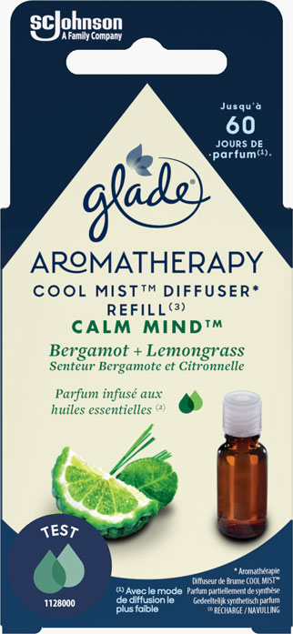 Glade® Aromathérapie - Recharge Huiles Essentielles - Me Time Bergamote & Citronnelle