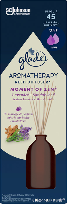 Glade® Aromathérapie - Bâtonnets - Moment of Zen Lavande & Bois de Santal