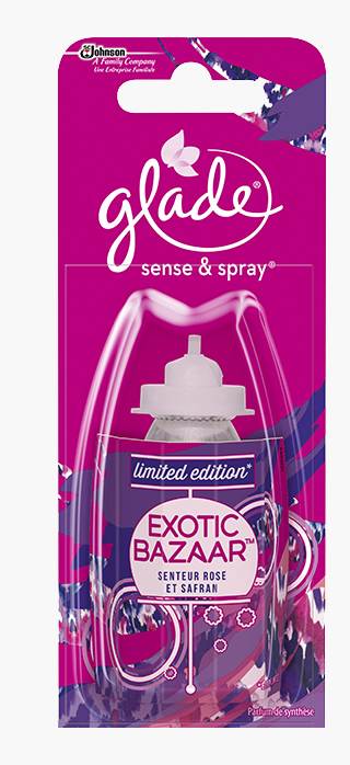 Glade® Sense & Spray™ recharge EXOTIC BAZAAR™ - Senteur Rose et Safran