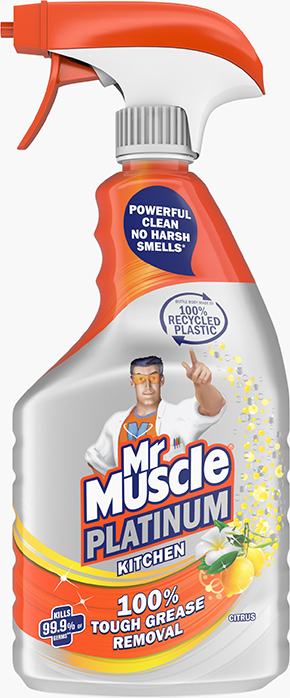 Mr Muscle® Platinum Antibacterial Kitchen Spray Citrus