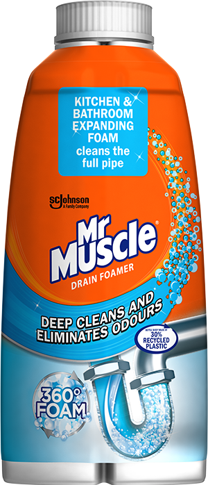 Mr Muscle® Drain Deep Clean & Odour Eliminating Foamer