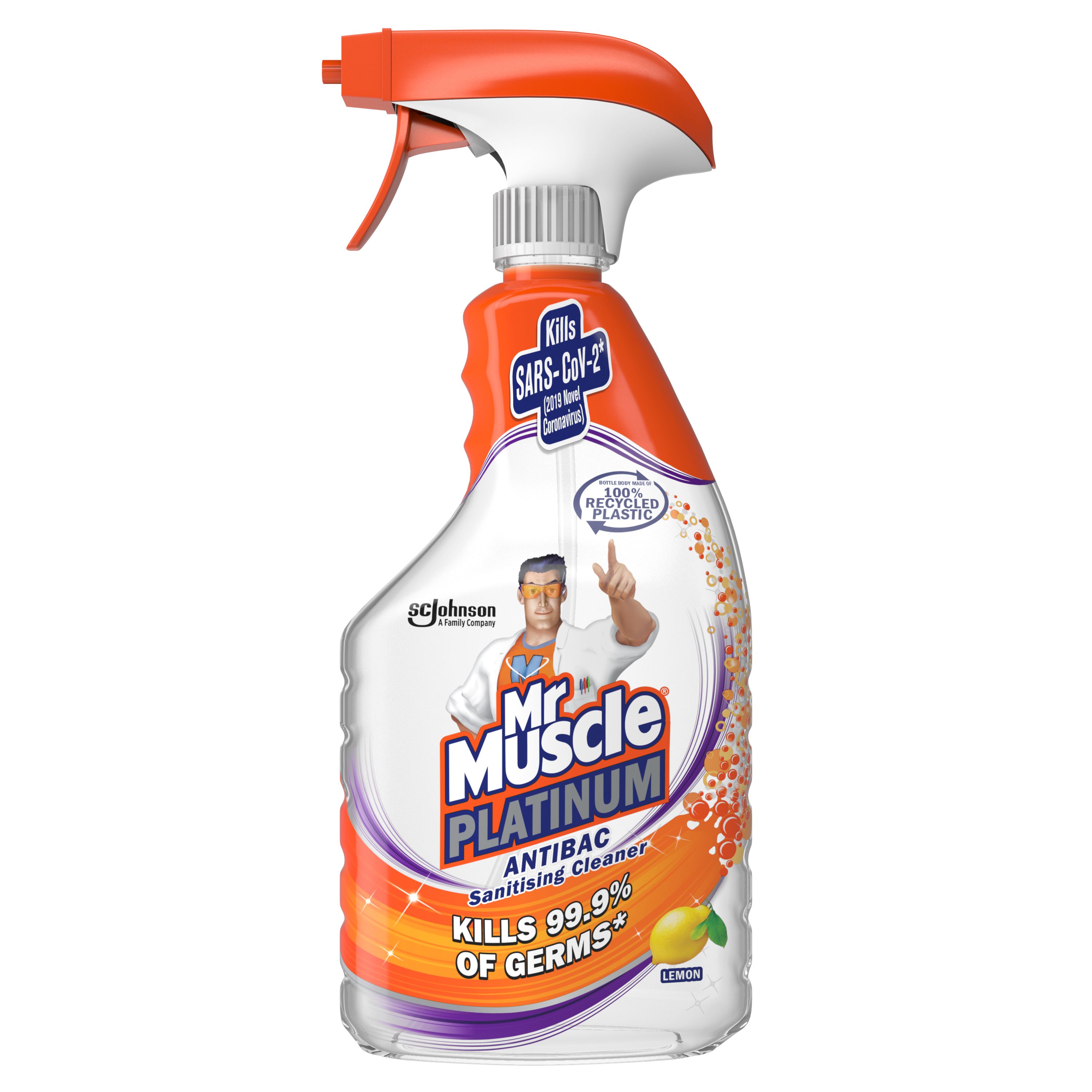 Mr Muscle® Platinum Antibacterial Sanitising Cleaner Lemon