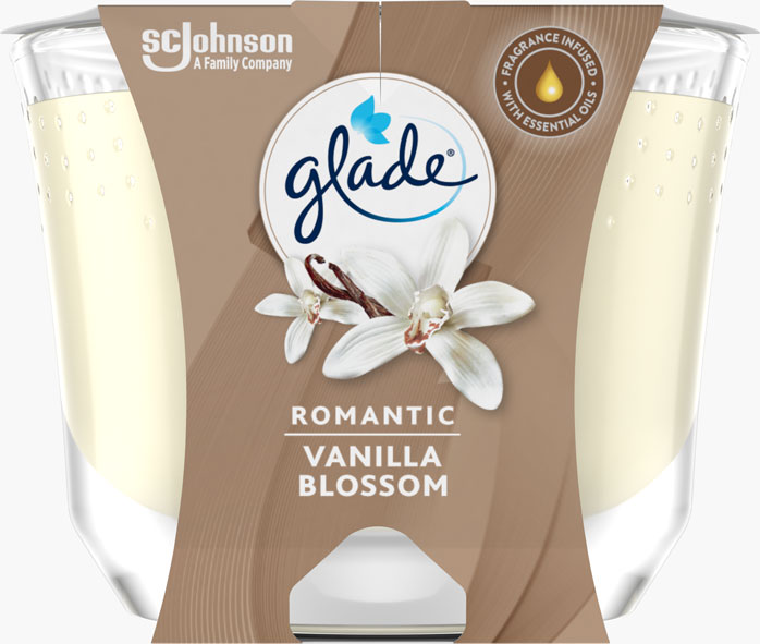 Glade® Large Candle Romantic Vanilla Blossom