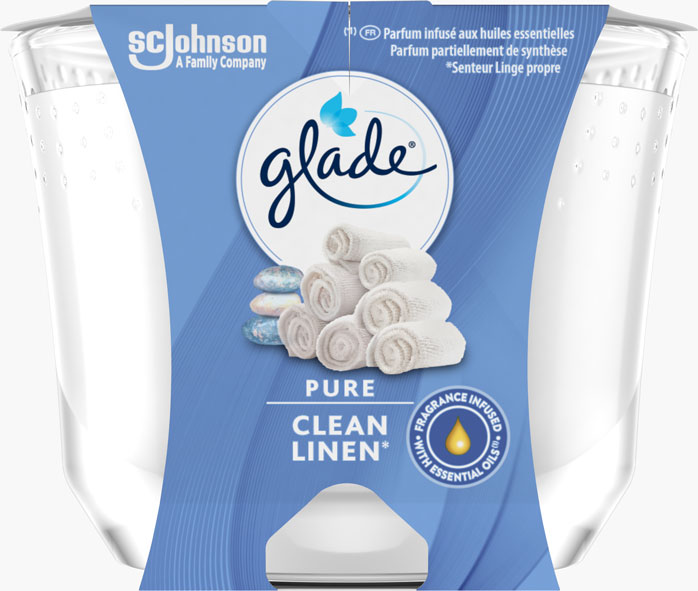Glade® Large Candle Pure Clean Linen 
