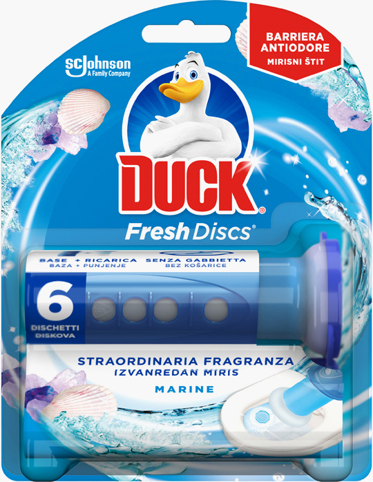Duck® Fresh Discs® Gel Za Čišćenje I Osvježavanje Wc Školjke, Miris Marine