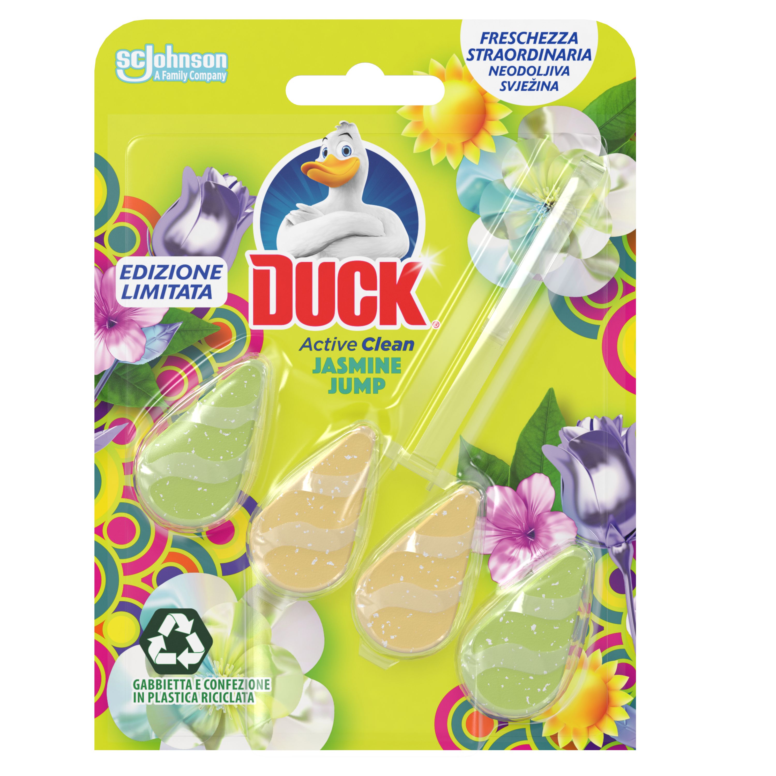 Duck® Active Clean Osvježivač Za Wc Školjku, Miris Jasmine Jump 