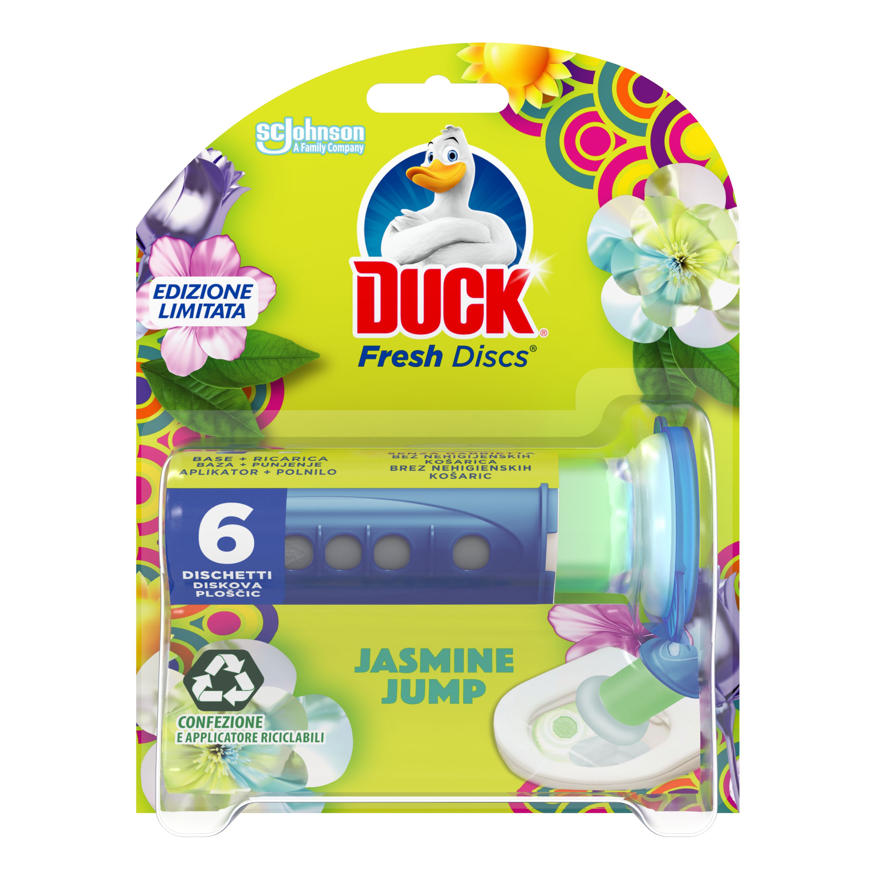 Duck® Fresh Discs® Gel Za Čišćenje I Osvježavanje Wc Školjke, Miris Jasmine Jump 