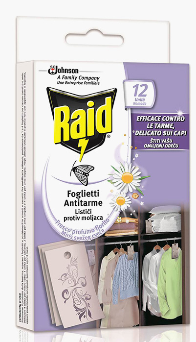 Raid® Mirisni Listići Protiv Moljaca