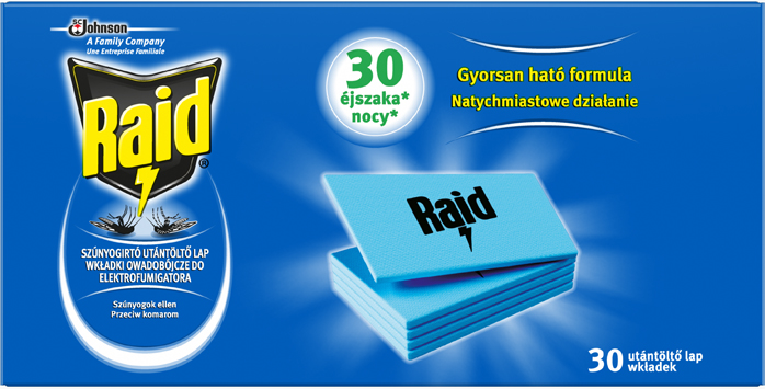 Raid® Elektromos lapkás szúnyogirtó utántöltő