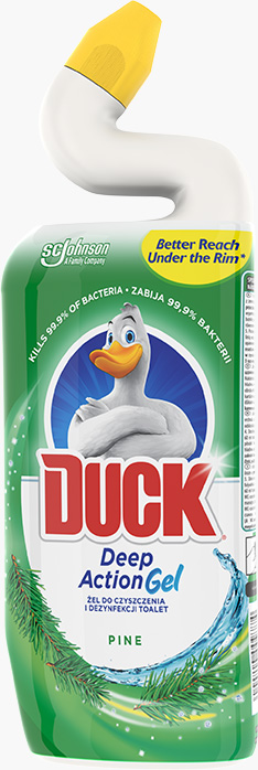 Duck® Deep Action WC-tisztító fertőtlenítő folyadék Fenyő