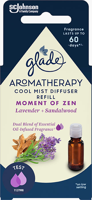 Glade® Aromatherapy Cool Mist Diffuser párologtató utántöltő- Moment of Zen