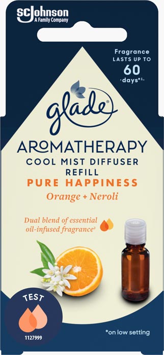 Glade® Aromatherapy Cool Mist Diffuser illóolaj párologtató készülék utántöltő -  Pure Happiness