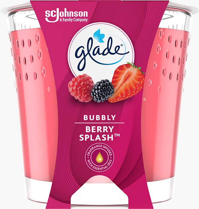 Glade® illatgyertya - Bubbly Berry Splash
