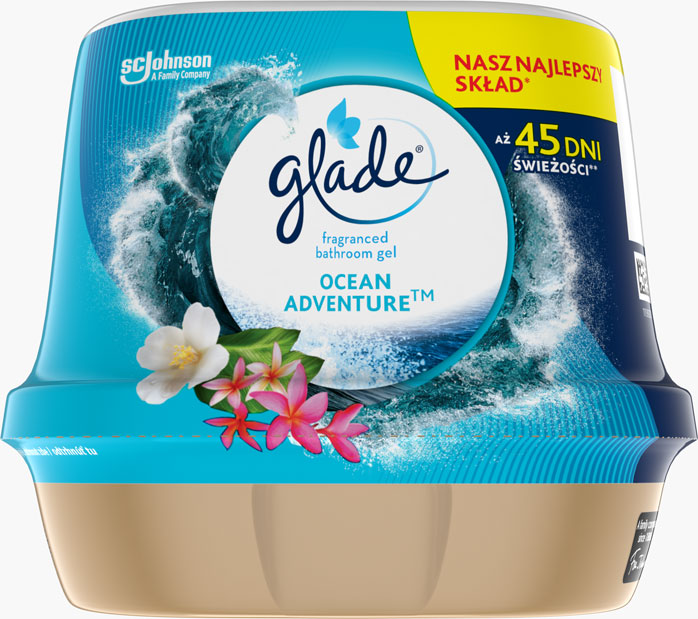 Glade® Fürdőszobai légfrissítő zselé Ocean Adventure