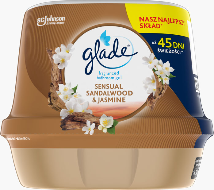 Glade® Fürdőszobai légfrissítő zselé Sensual Sandalwood & Jazmine