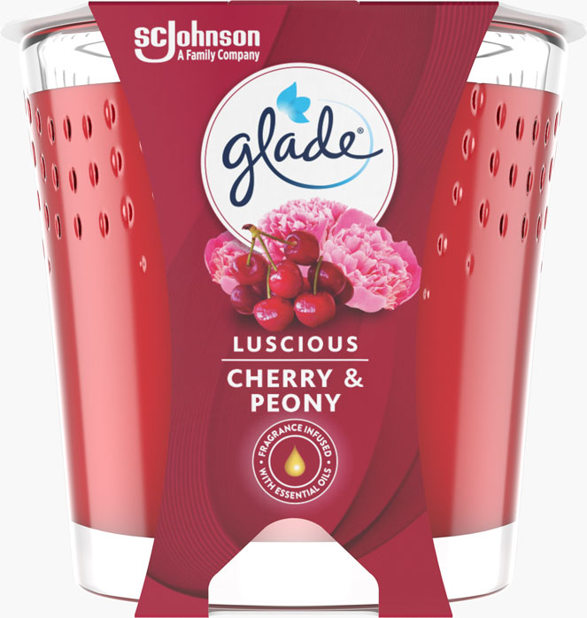 Glade® Candle Luscious Cherry & Peony 