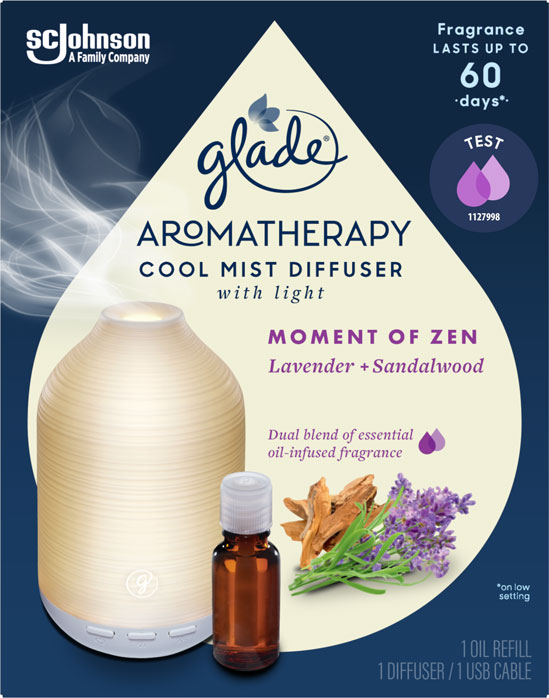 Glade® Aromatherapy Cool Mist Diffuser Moment of Zen Air Freshener