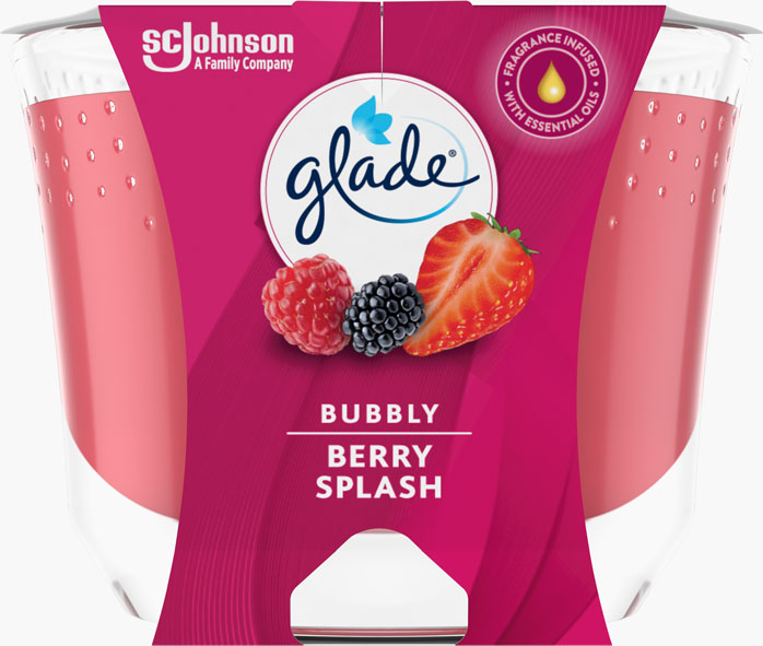 Glade® Large Scented Candle Bubbly Berry Splash