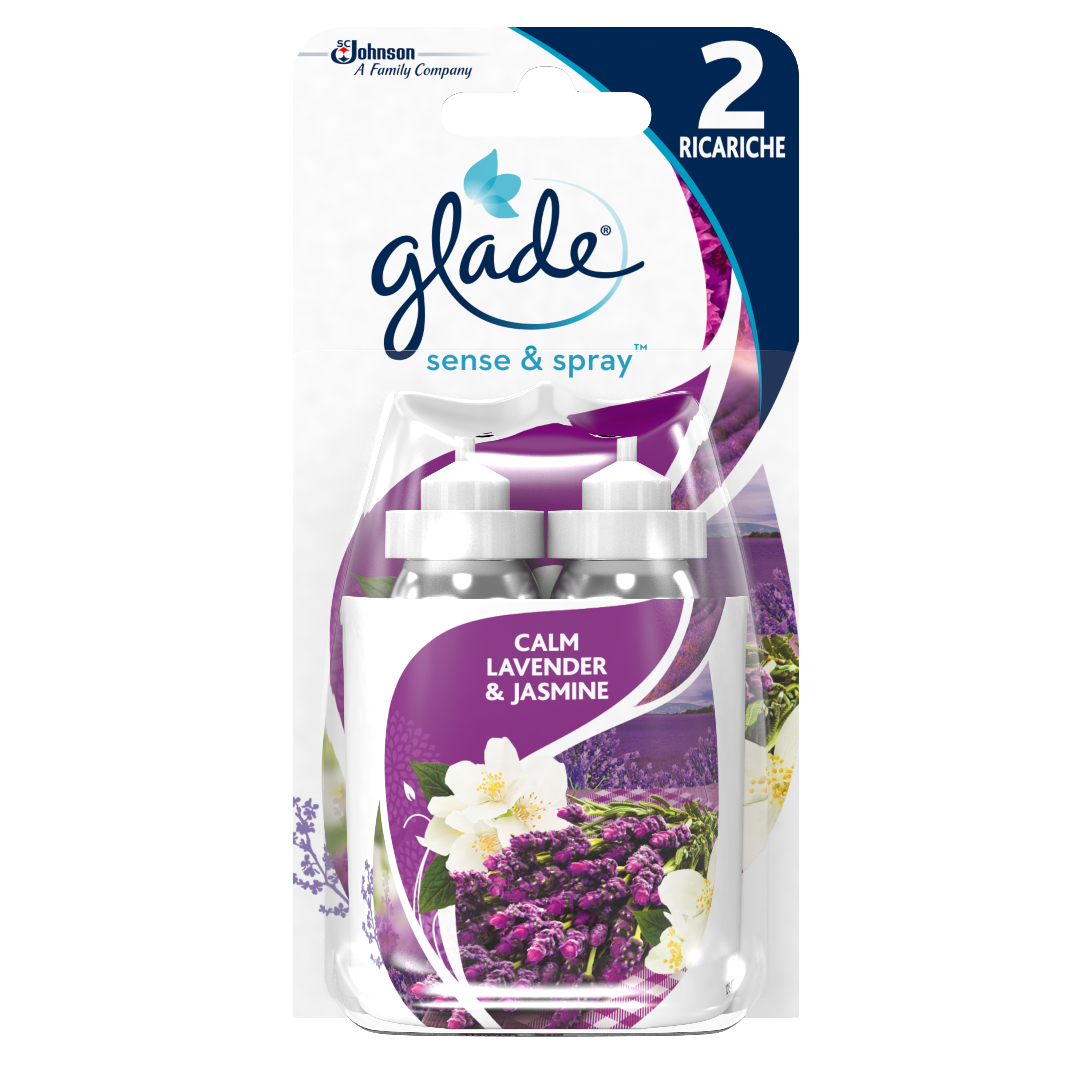 Glade® Sense & Spray™ Doppia Ricarica Calm Lavender & Jasmine