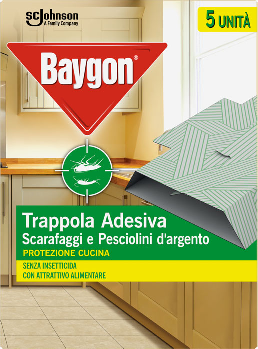 Baygon® Trappola Adesiva Scarafaggi Protezione Cucina