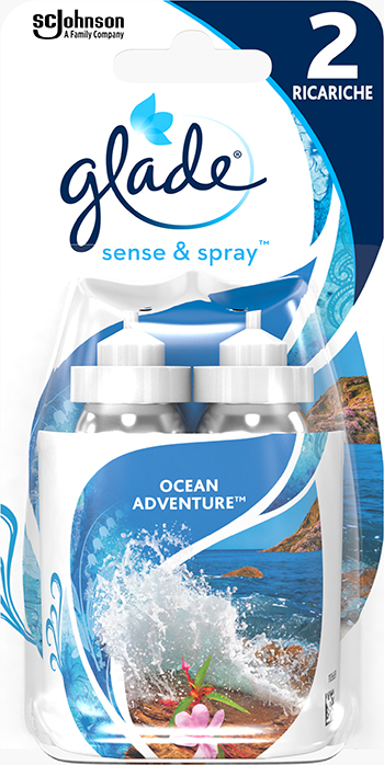 Glade® Sense & Spray™ Doppia Ricarica Ocean Adventure