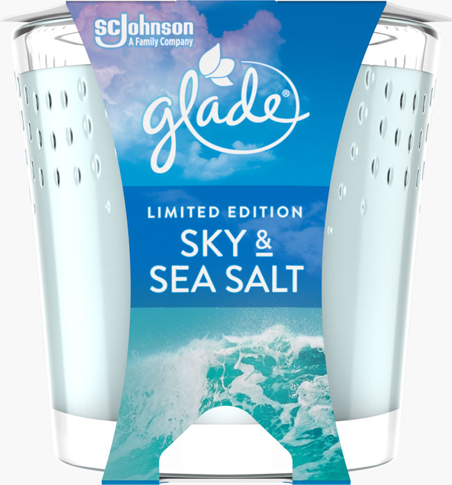 Glade® Candela Profumata Sky & Sea Salt