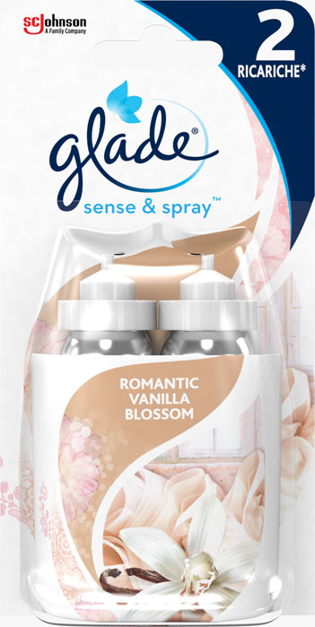 Glade® Sense & Spray™ Doppia Ricarica Romantic Vanilla Blossom