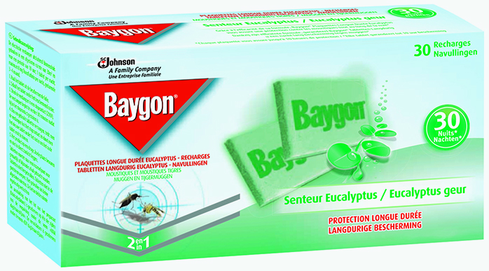 Baygon® Plaquettes Longue Durée Eucalyptus - Recharges