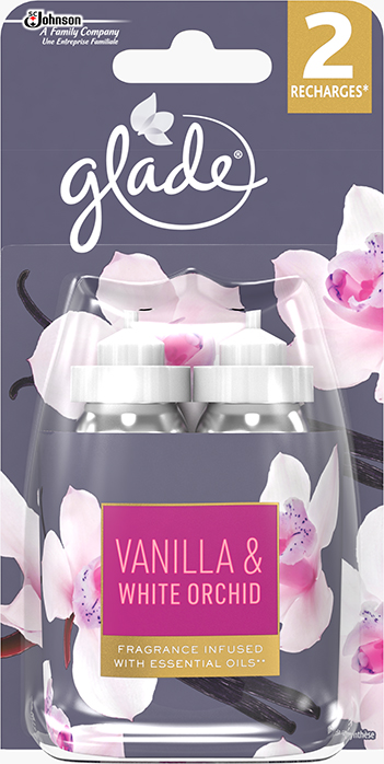 Glade® Sense & Spray™ - Recharge Vanilla & White Orchid duopack