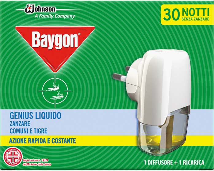 Baygon® Mosquito and Tiger Mosquito Genius Liquid Electric Holder + Refill