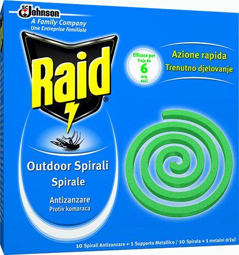 Raid® Outdoor Spirals for Mosquitos