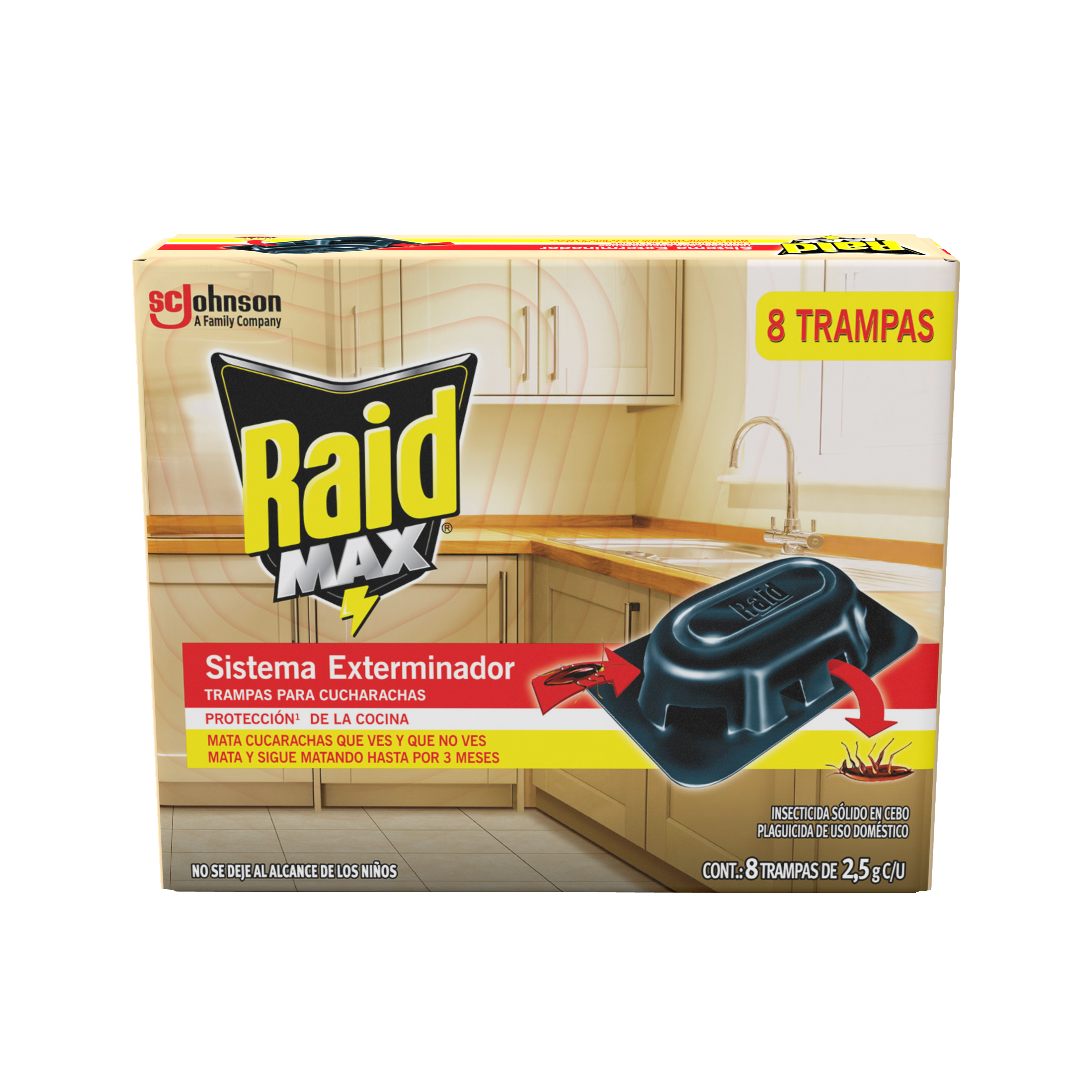 Raid MAX® Trampas Para Cucarachas