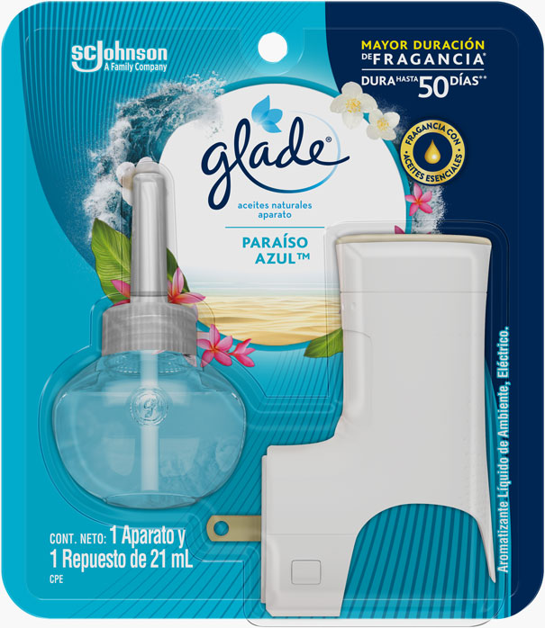 Glade® Aceites Naturales Paraíso Azul™