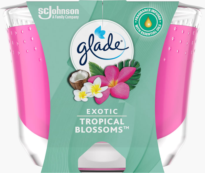 Glade® Landg Brandende Kaars - Exotic Tropical Blossoms