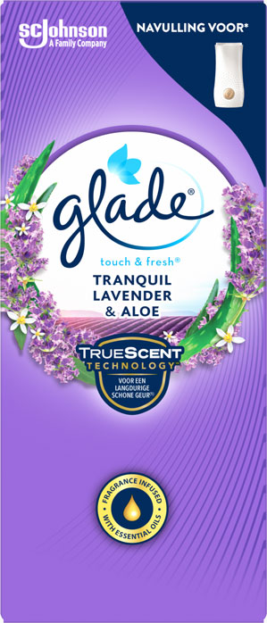 Glade® Touch & Fresh Navulling Tranquil Lavender & Aloe