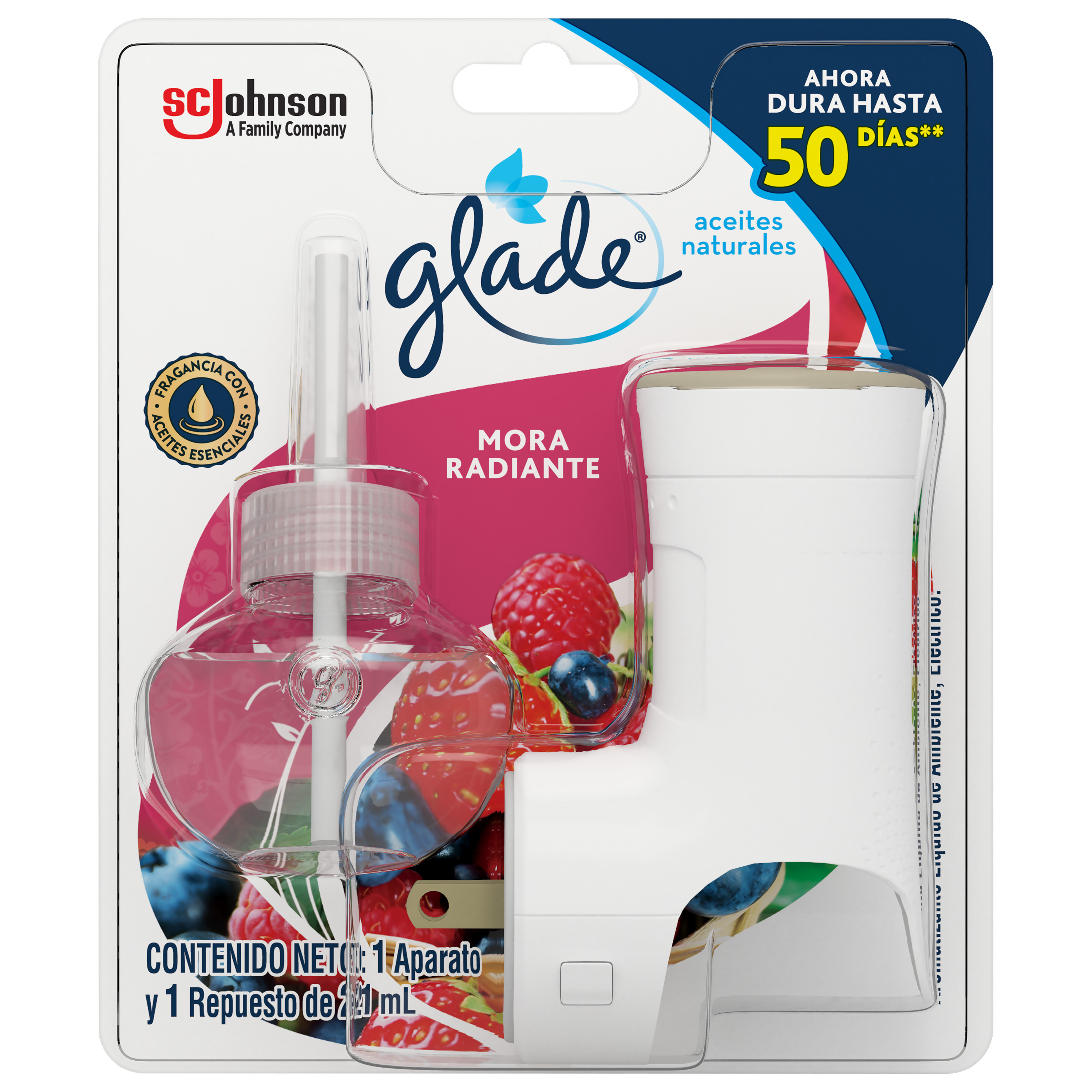 Glade® Aceites Naturales Mora Radiante