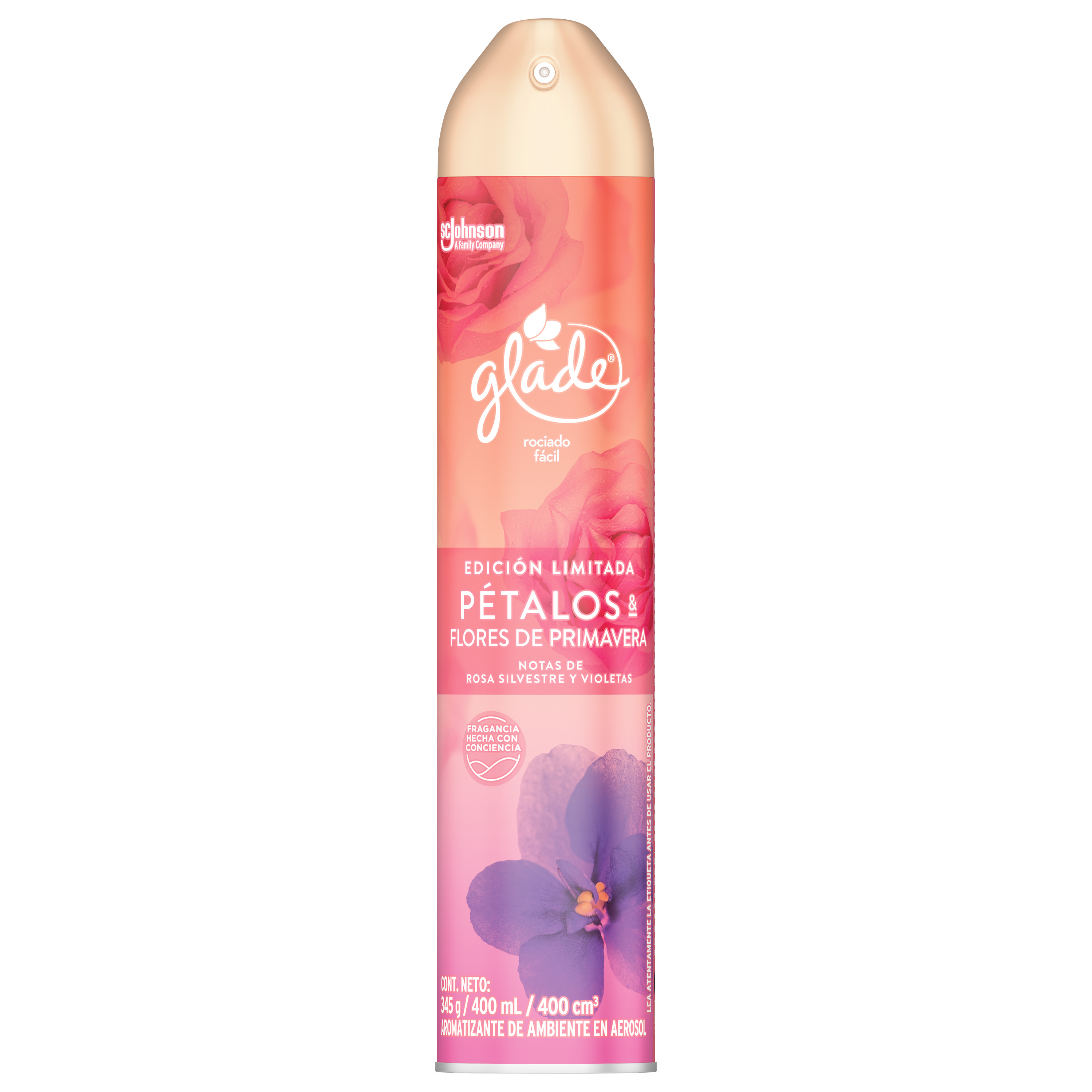 Glade® Edición Limitada Aerosol Pétalos & Flores de Primavera