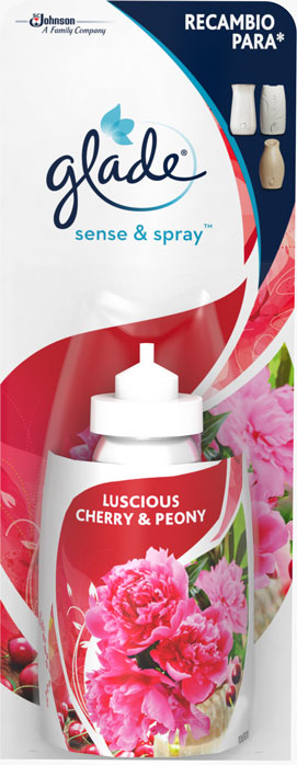 Glade® Sense & Spray™ Recarga Luscious Cherry & Peony