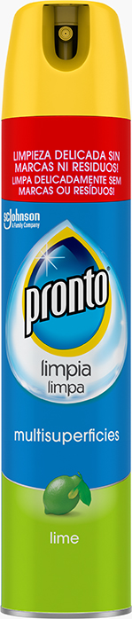 Pronto® Aerossol Limpa Multisuperfícies Lima