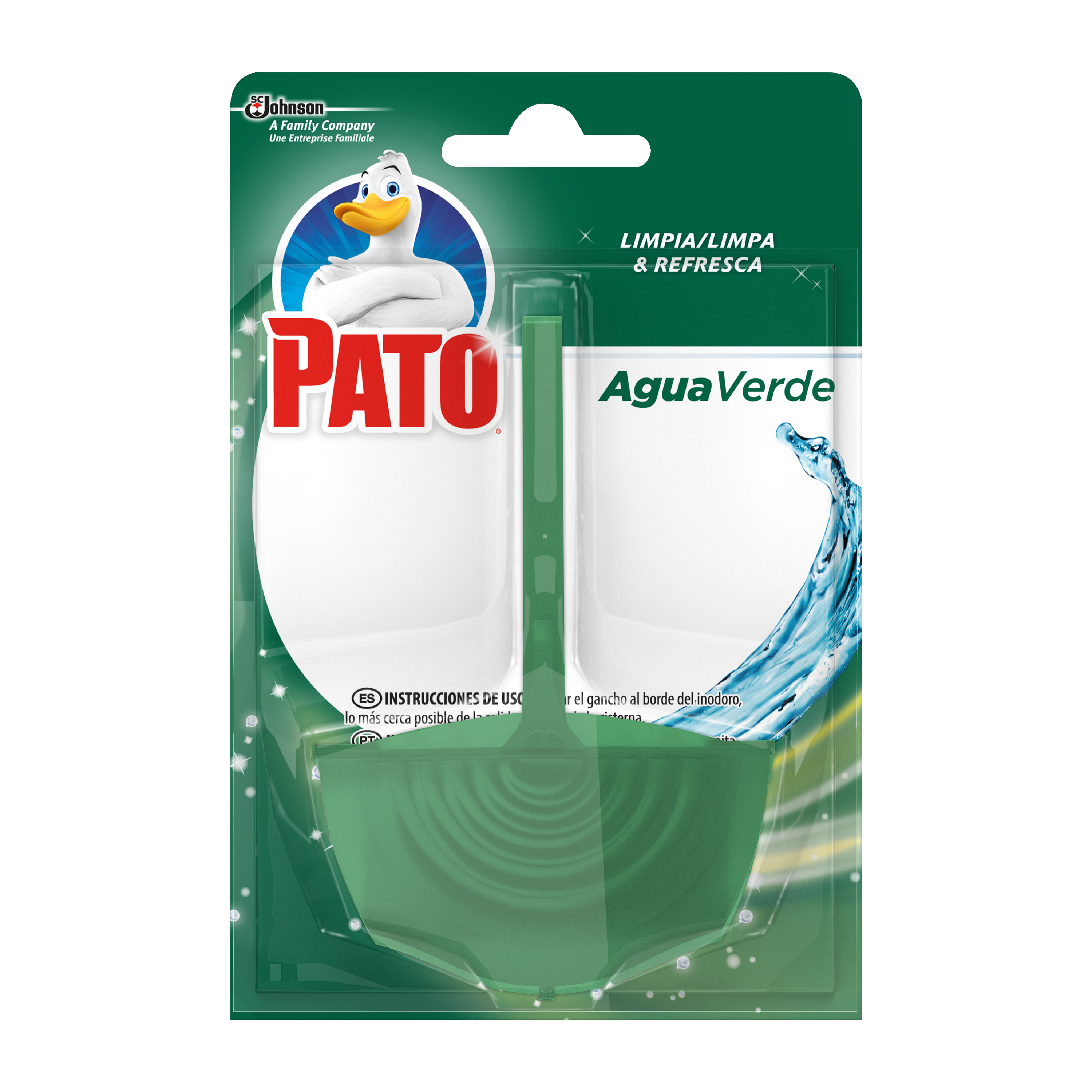 Pato® Bloco Sanitário Suporte Água Verde 