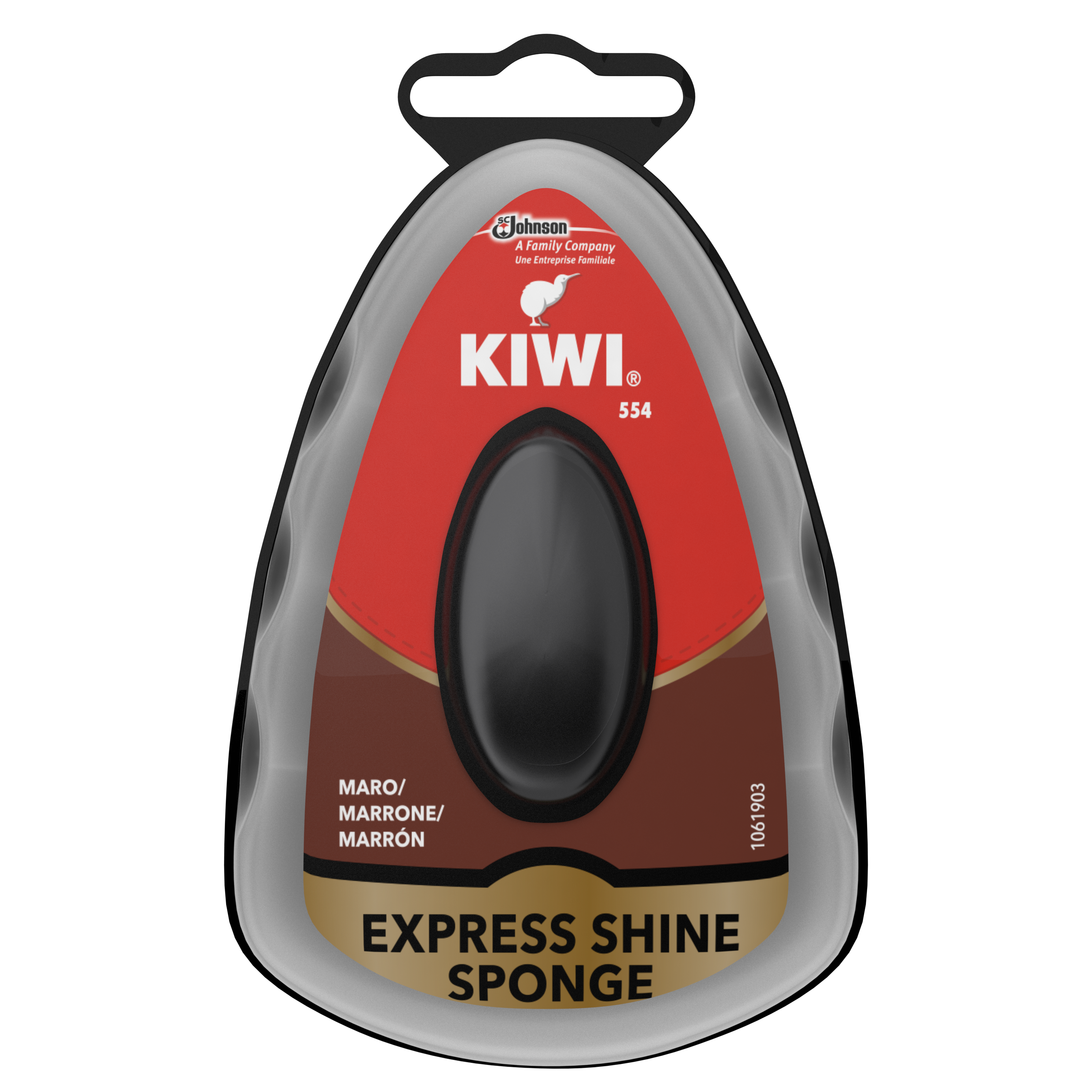 KIWI® Express Shine  burete cu silicon maro