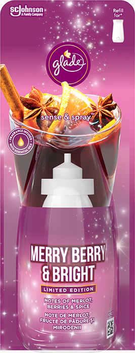 Glade® Sense&Spray Rez Merry  -odorizant automatic