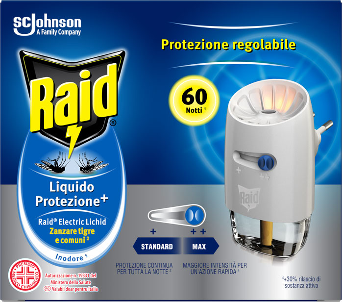 Raid® Electric lichid aparat cu intensitate reglabilă