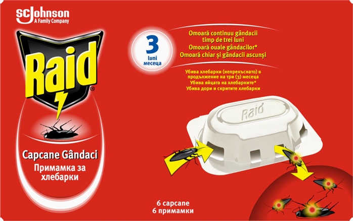 Raid® Capcane Gândaci (6 capcane)