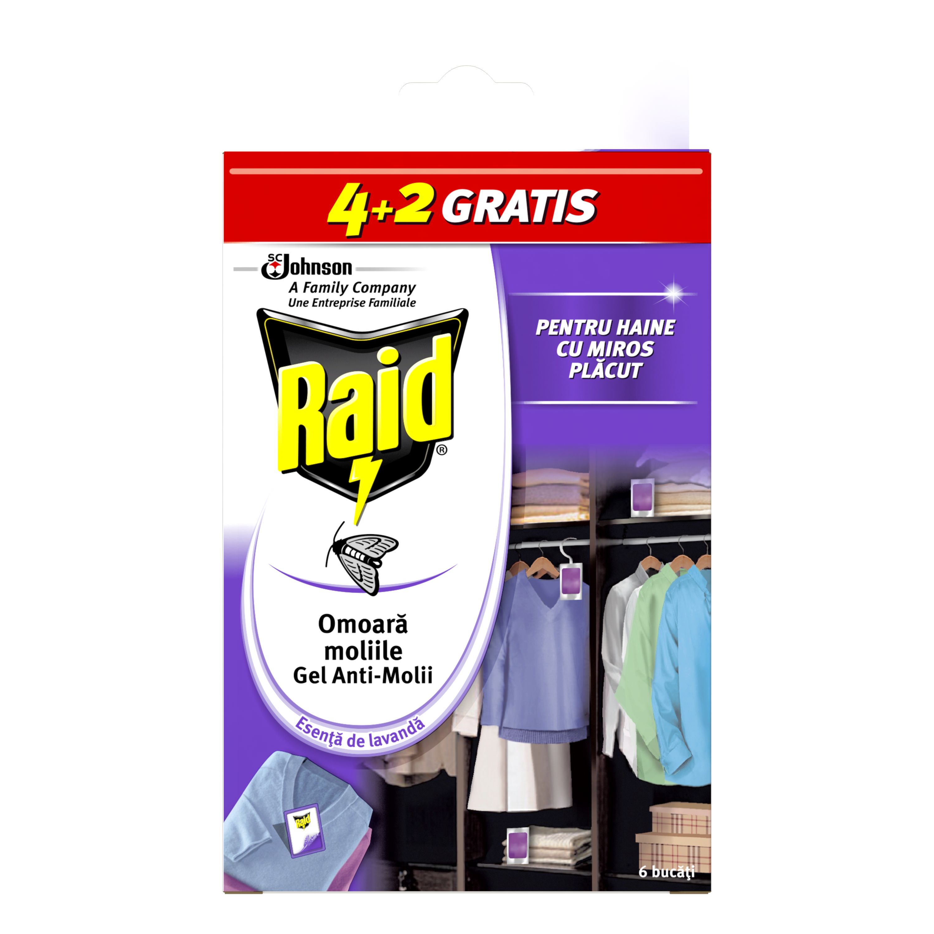 Raid® Tarme Moli Multipack Leventica (Antimolii gel)