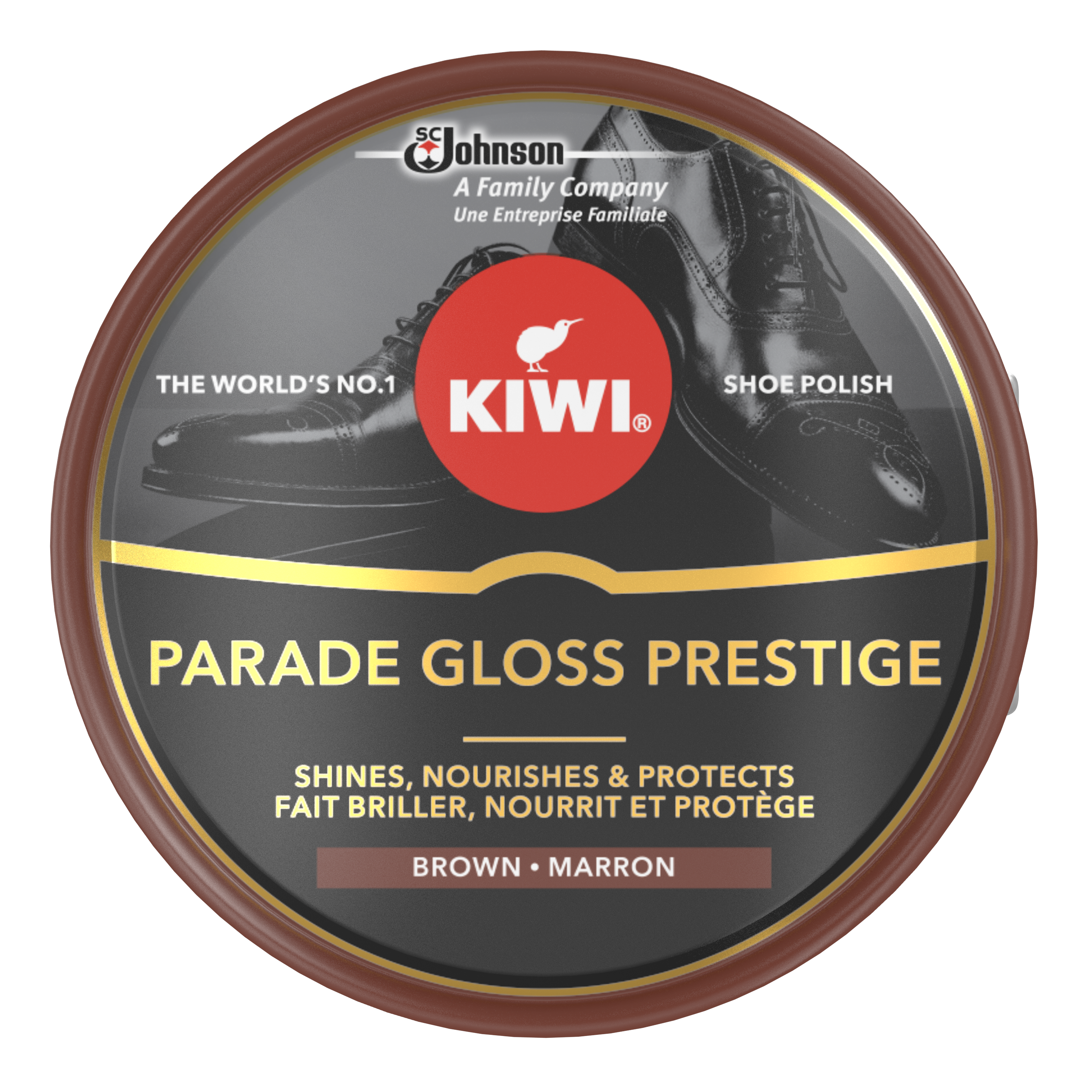 KIWI® Parade Gloss Prestige cremă pantofi maro