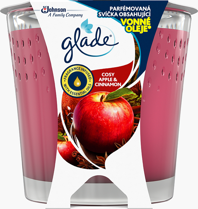 Glade® Candle Cosy Apple & Cinnamon