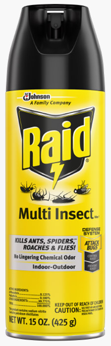 raid pesticide label