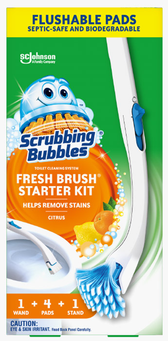 Scrubbing Bubbles® Fresh Brush™ Toilet Cleaning System - Starter Kit