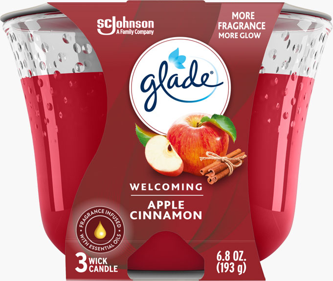 Glade® Apple Cinnamon 3-Wick Candle